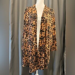 Kim Rogers Leopard-Print Cardigan